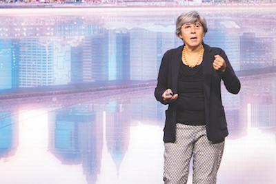 Manuela Veloso presents her research at the Strata Data Conference in New York City.