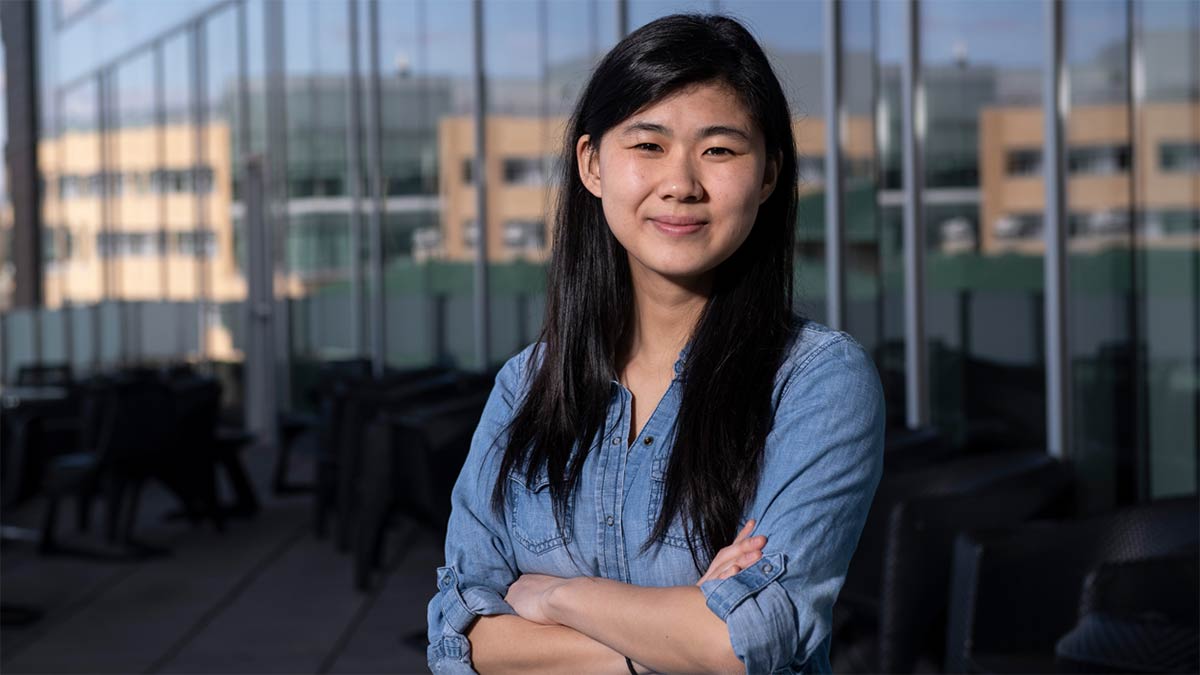 Machine Learning PhD student Helen Zhou Portrayed