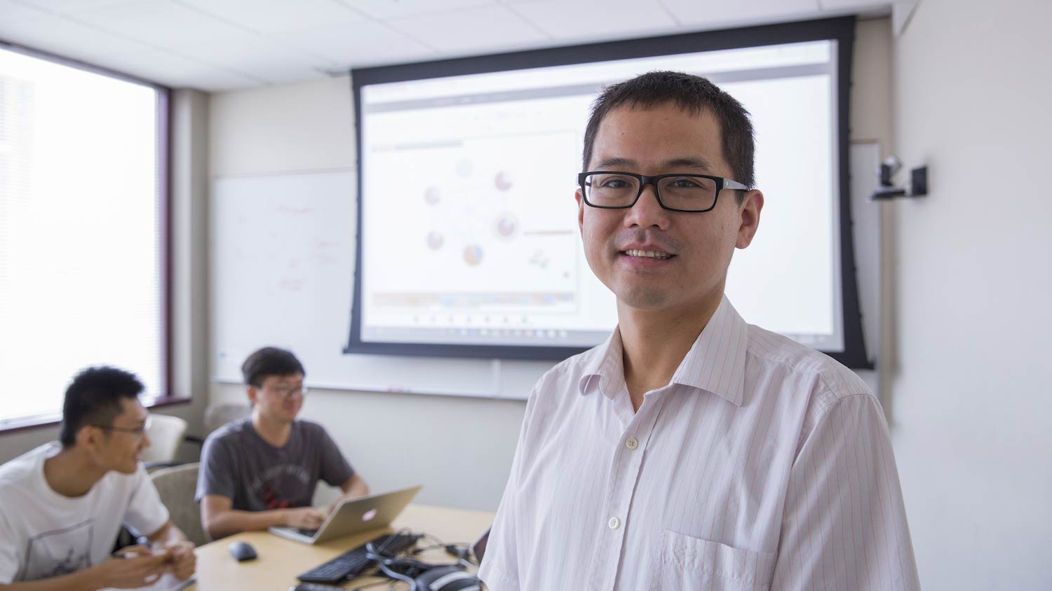 Machine learning alumnus Hanghang Tong portrayed
